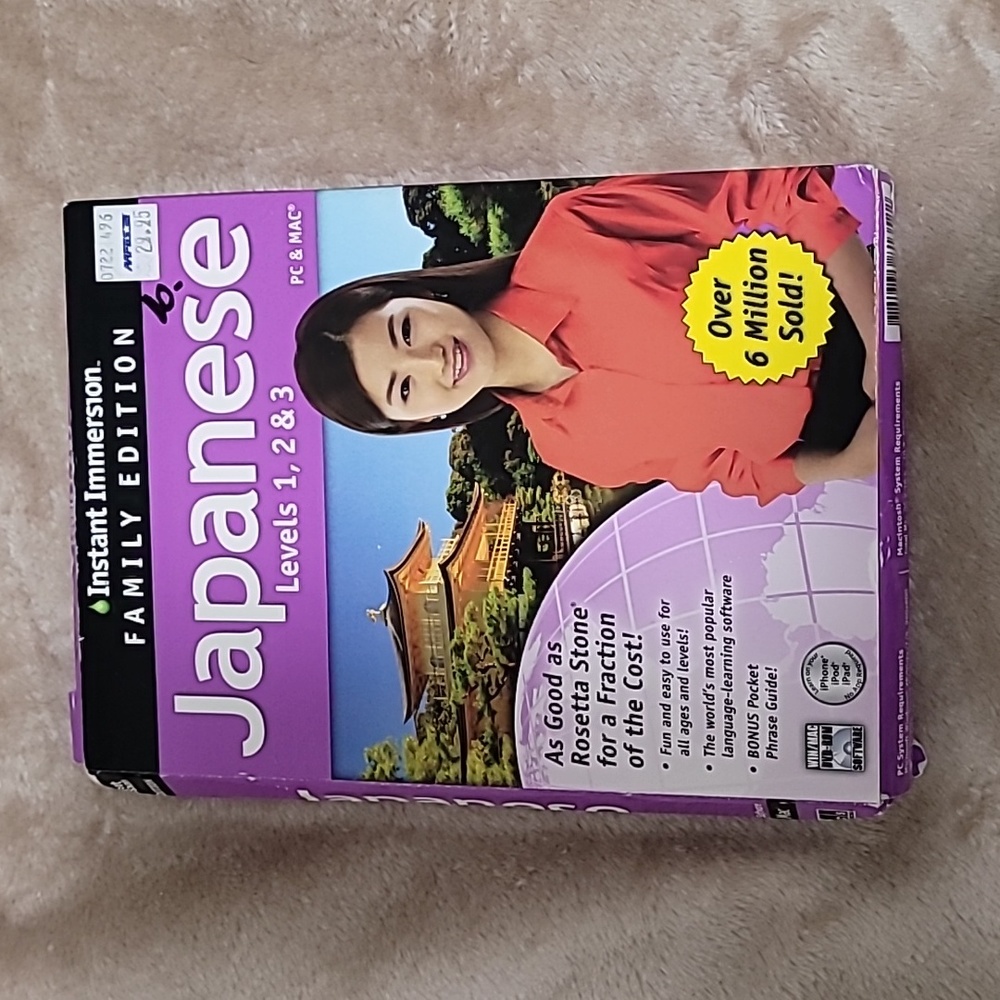 Learn Japanese Levels 1,2,& 3 by Instant Immersion Family Edition